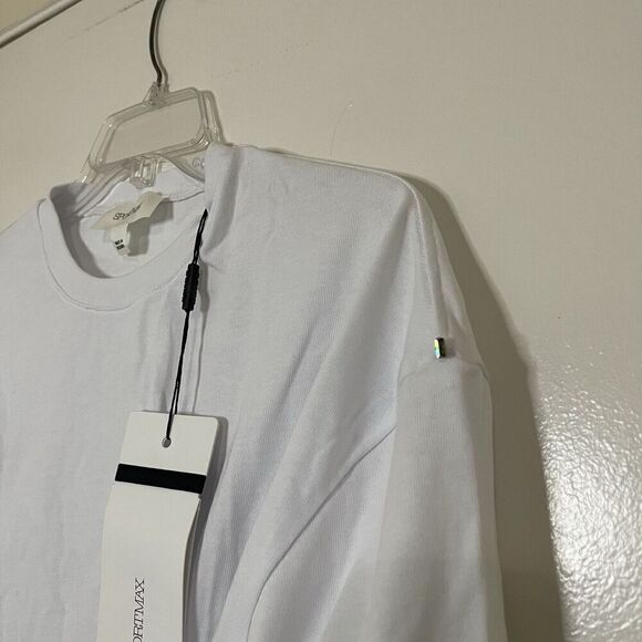 NEW! SPORTMAX PEPLO WHITE CORSET LACEUP CREW NECK TSHIRT SIZE SMALL $310 - Picture 11 of 11